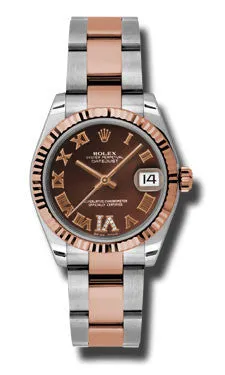 Rolex - Datejust 31mm - Steel and Pink Gold - Fluted Bezel