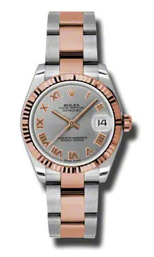 Rolex - Datejust 31mm - Steel and Pink Gold - Fluted Bezel