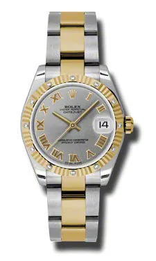 Rolex - Datejust 31mm - Steel and Yellow Gold - 12 Diamond Bezel