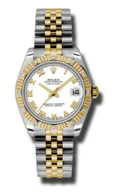 Rolex - Datejust 31mm - Steel and Yellow Gold - 12 Diamond Bezel