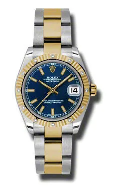 Rolex - Datejust 31mm - Steel and Yellow Gold - 12 Diamond Bezel