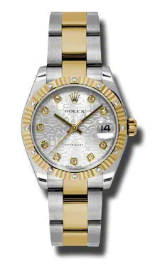 Rolex - Datejust 31mm - Steel and Yellow Gold - 12 Diamond Bezel