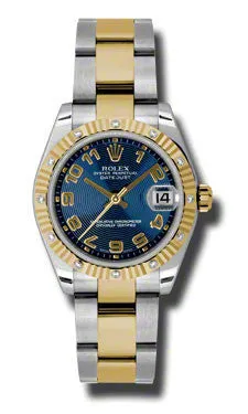 Rolex - Datejust 31mm - Steel and Yellow Gold - 12 Diamond Bezel
