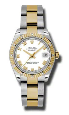Rolex - Datejust 31mm - Steel and Yellow Gold - 12 Diamond Bezel