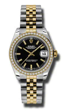 Rolex - Datejust 31mm - Steel and Yellow Gold - 46 Diamond Bezel