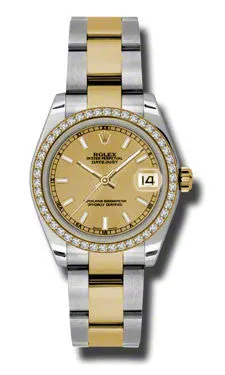 Rolex - Datejust 31mm - Steel and Yellow Gold - 46 Diamond Bezel