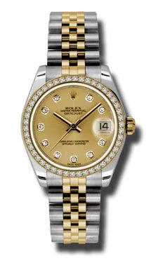 Rolex - Datejust 31mm - Steel and Yellow Gold - 46 Diamond Bezel