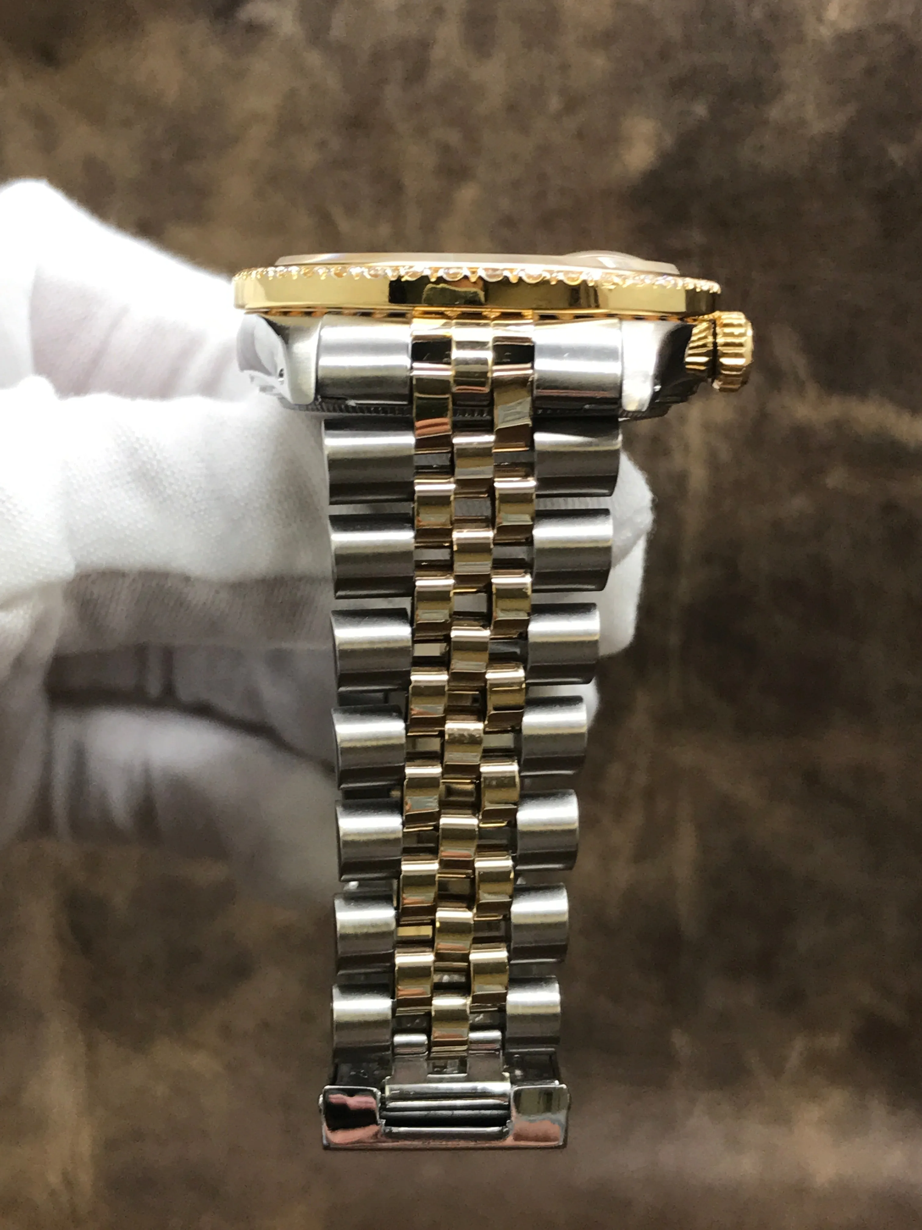 Rolex Datejust 36mm 16013 Custom Diamond Dial Automatic Watch