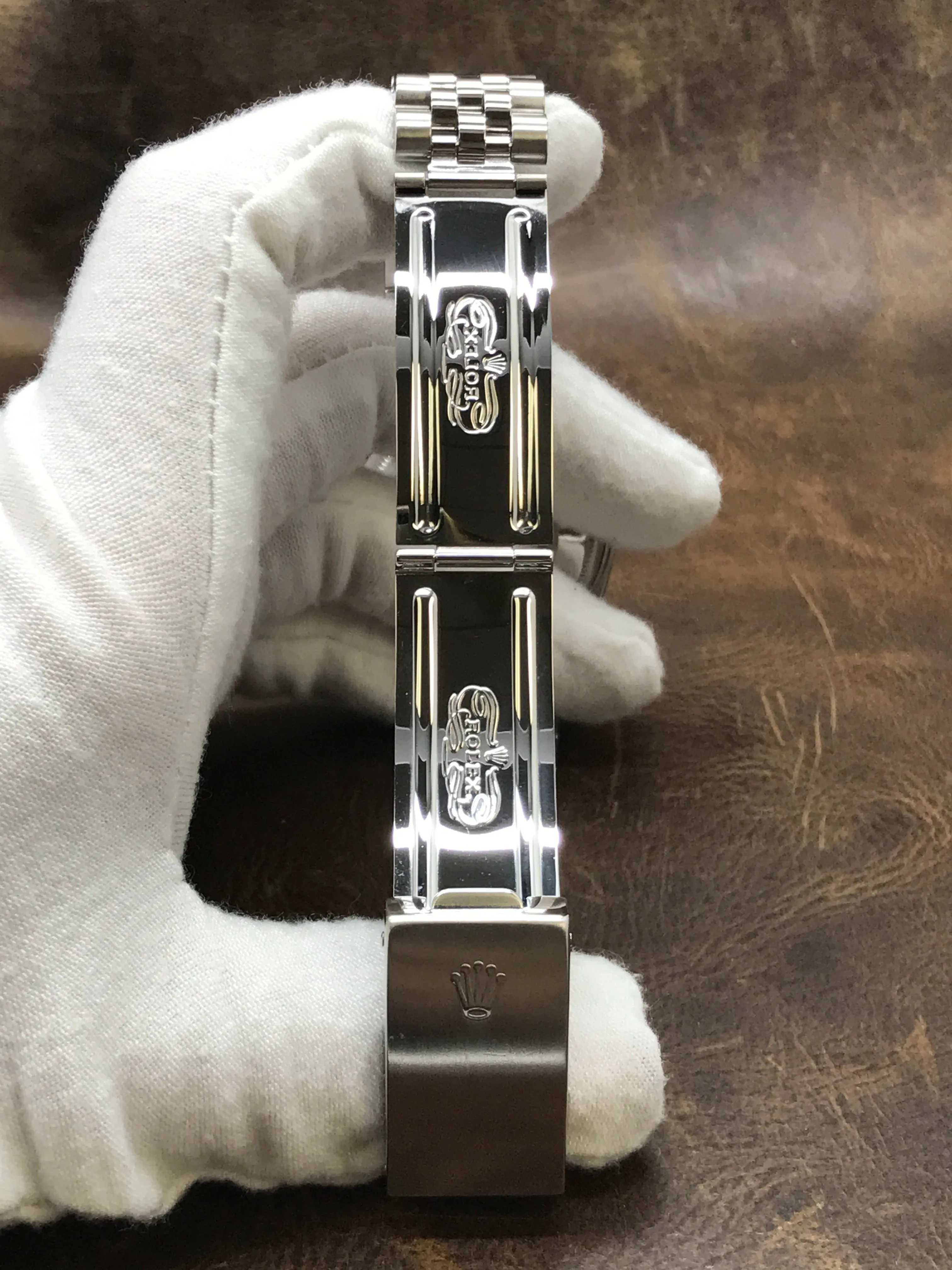 Rolex Datejust 36mm 16014 Custom Silver & Pink Dial Automatic Watch