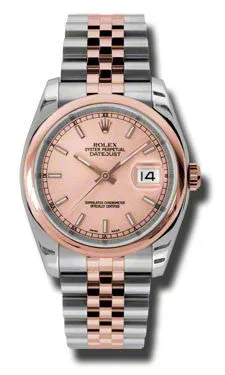 Rolex - Datejust 36mm - Steel and Pink Gold - Domed Bezel