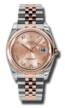 Rolex - Datejust 36mm - Steel and Pink Gold - Domed Bezel