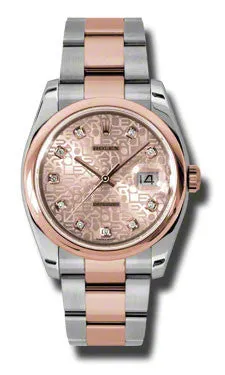 Rolex - Datejust 36mm - Steel and Pink Gold - Domed Bezel