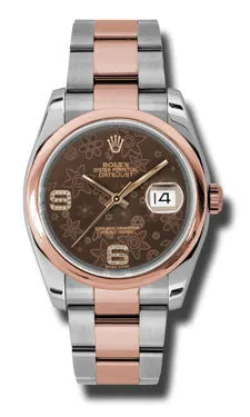 Rolex - Datejust 36mm - Steel and Pink Gold - Domed Bezel
