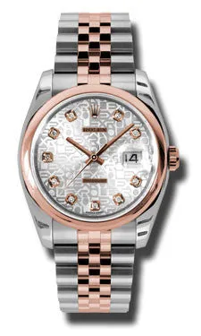 Rolex - Datejust 36mm - Steel and Pink Gold - Domed Bezel