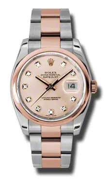 Rolex - Datejust 36mm - Steel and Pink Gold - Domed Bezel