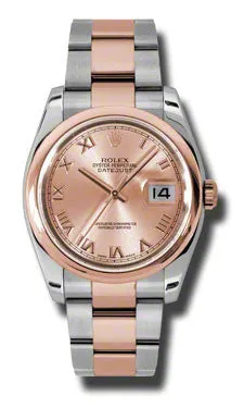 Rolex - Datejust 36mm - Steel and Pink Gold - Domed Bezel