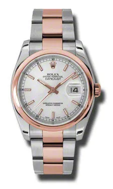 Rolex - Datejust 36mm - Steel and Pink Gold - Domed Bezel