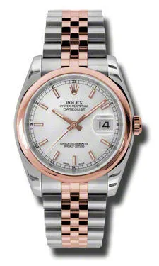 Rolex - Datejust 36mm - Steel and Pink Gold - Domed Bezel