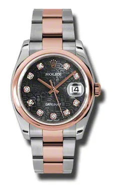 Rolex - Datejust 36mm - Steel and Pink Gold - Domed Bezel