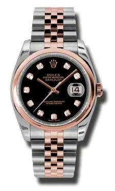 Rolex - Datejust 36mm - Steel and Pink Gold - Domed Bezel