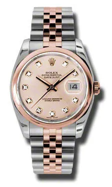Rolex - Datejust 36mm - Steel and Pink Gold - Domed Bezel