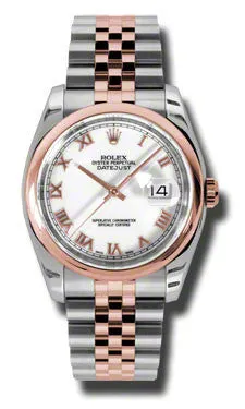 Rolex - Datejust 36mm - Steel and Pink Gold - Domed Bezel