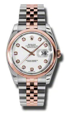 Rolex - Datejust 36mm - Steel and Pink Gold - Domed Bezel