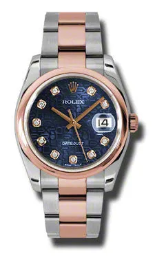 Rolex - Datejust 36mm - Steel and Pink Gold - Domed Bezel