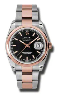 Rolex - Datejust 36mm - Steel and Pink Gold - Domed Bezel