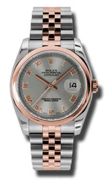Rolex - Datejust 36mm - Steel and Pink Gold - Domed Bezel