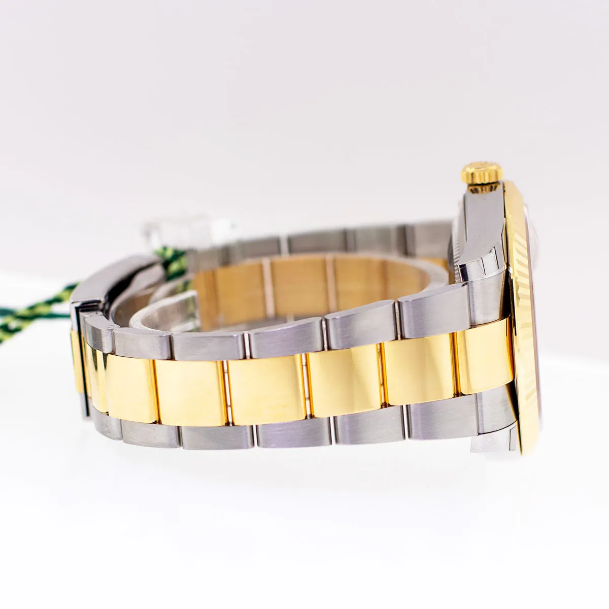 Rolex Datejust 41mm 18K Yellow Gold & Steel Champagne Diamond Dial & Fluted Bezel 126333