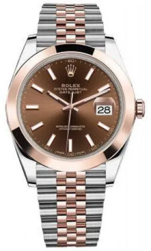 Rolex - Datejust 41mm - Stainless Steel and Everose Gold - Domed Bezel