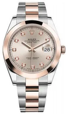 Rolex - Datejust 41mm - Stainless Steel and Everose Gold - Domed Bezel