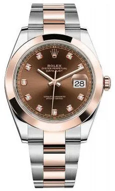 Rolex - Datejust 41mm - Stainless Steel and Everose Gold - Domed Bezel