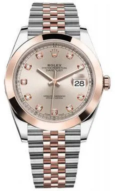 Rolex - Datejust 41mm - Stainless Steel and Everose Gold - Domed Bezel