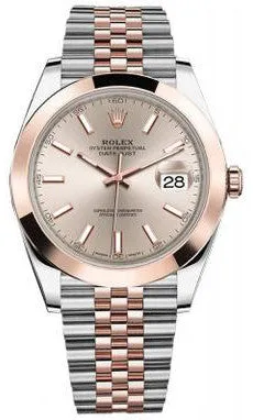 Rolex - Datejust 41mm - Stainless Steel and Everose Gold - Domed Bezel