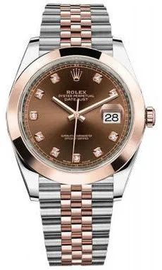 Rolex - Datejust 41mm - Stainless Steel and Everose Gold - Domed Bezel