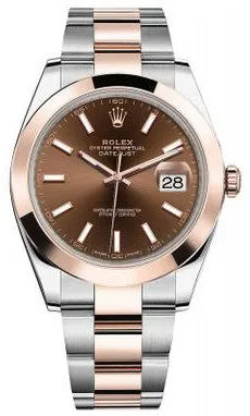 Rolex - Datejust 41mm - Stainless Steel and Everose Gold - Domed Bezel