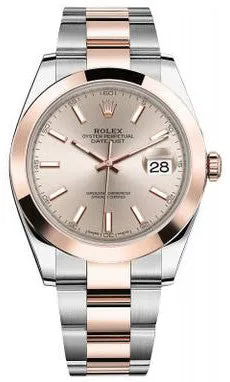 Rolex - Datejust 41mm - Stainless Steel and Everose Gold - Domed Bezel