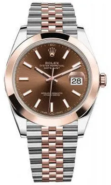 Rolex - Datejust 41mm - Stainless Steel and Everose Gold - Domed Bezel