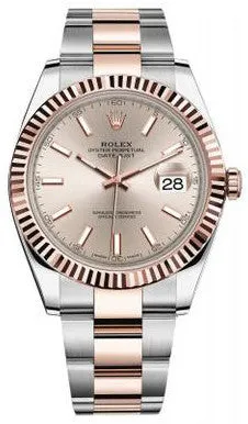 Rolex - Datejust 41mm - Stainless Steel and Everose Gold - Fluted Bezel