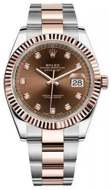 Rolex - Datejust 41mm - Stainless Steel and Everose Gold - Fluted Bezel