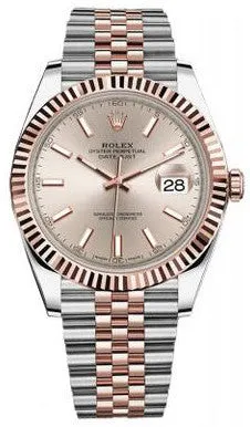 Rolex - Datejust 41mm - Stainless Steel and Everose Gold - Fluted Bezel