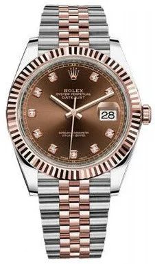 Rolex - Datejust 41mm - Stainless Steel and Everose Gold - Fluted Bezel