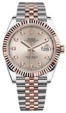 Rolex - Datejust 41mm - Stainless Steel and Everose Gold - Fluted Bezel