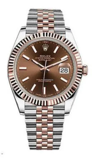 Rolex - Datejust 41mm - Stainless Steel and Everose Gold - Fluted Bezel