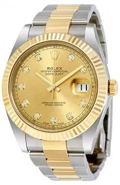 Rolex - Datejust 41mm - Stainless Steel and Yellow Gold - Fluted Bezel
