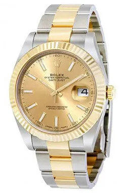 Rolex - Datejust 41mm - Stainless Steel and Yellow Gold - Fluted Bezel