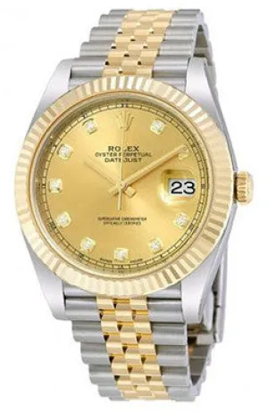 Rolex - Datejust 41mm - Stainless Steel and Yellow Gold - Fluted Bezel