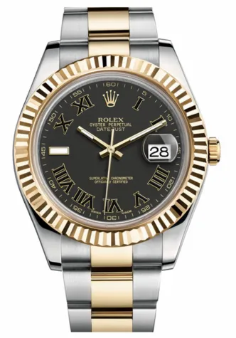 Rolex - Datejust II 41mm - Steel and Yellow Gold - Fluted Bezel (116333)